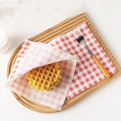 China Disposable Oil Resistant Greaseproof Burger Paper For Cooking Baking Food Packaging for sale