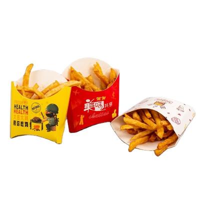 China OEM Small Paper Tray French Fries Boxes Container Takeaway Packaging for sale