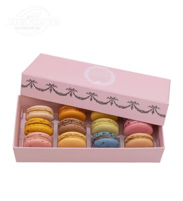 China Food Grade French Macarons Cake And Cookie Boxes Cardboard Packaging Recycled for sale