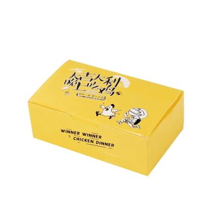 China Burger Fried Chicken Paper Box Paper Takeaway Containers Packaging Custom Logo for sale