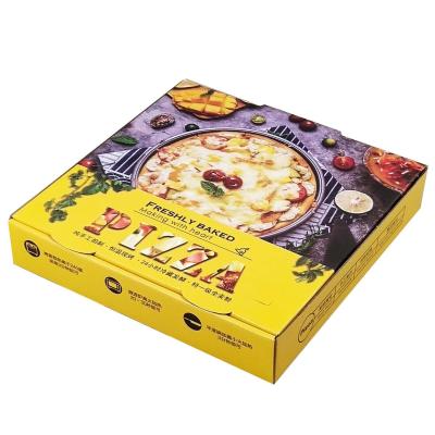 China Black Octagon Round Pizza Box Kraft Corrugated Paper Packaging Bulk OEM for sale