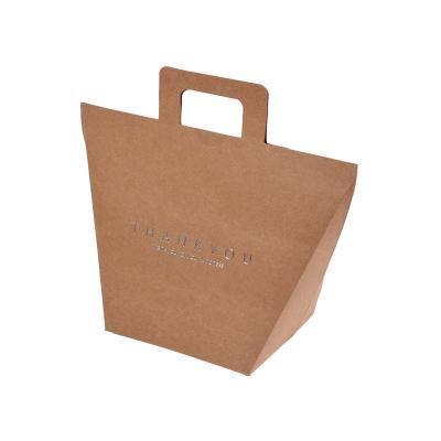 China Bulk Festival Gift Brown Kraft Paper Bags For Food Snacks Packaging Shopping for sale