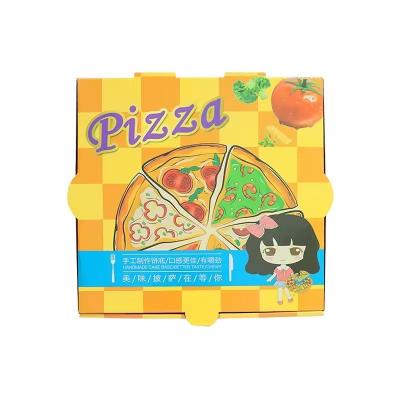 China Custom Printed Pizza Slice Boxes Reusable Paperboard Container for sale