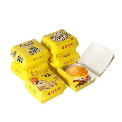 China Food Grade Eco Burger Box Containers For Fried Chicken Packaging Customised for sale