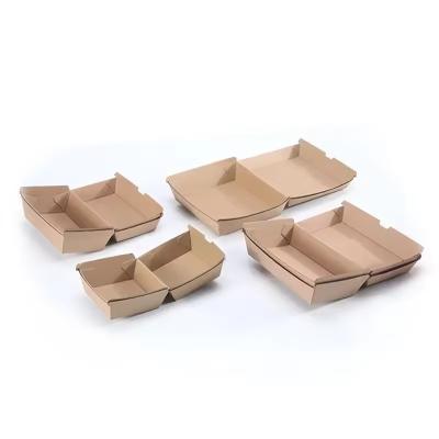 China Rigid Paper Custom Printed Burger Boxes Packaging For Fried Chicken Take Out for sale