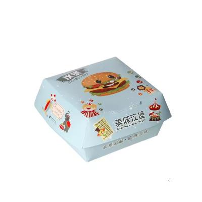 中国 食品用紙 食品用紙 ファーストフードのハンバーガー箱 卸売 パーソナライズ 販売のため