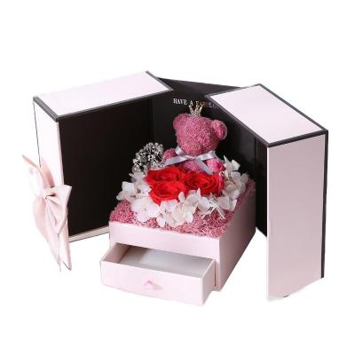 China Love Velvet Festival Gift Boxes Set Paper Card Board Valentine'S Day for sale