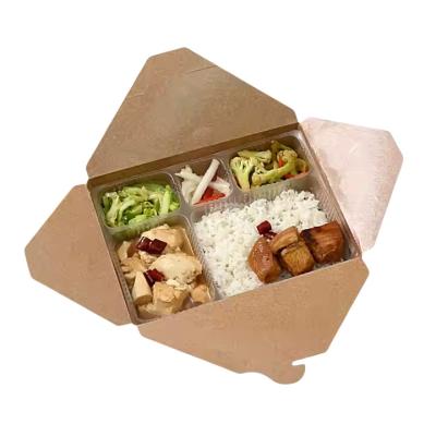 China Customized takeaway food box recyclable and Eco-friendly disposable fast food box wholesale for sale