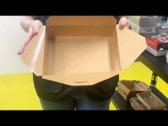 Customized Cardboard Food Takeaway Boxes Packaging Biodegradable Frozen Food