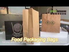 flower store bulk paper sacks brown kraft paper bags with ribbon handle