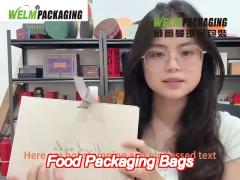 customized gift food packaging bags candy kraft paper treat bags recyclable