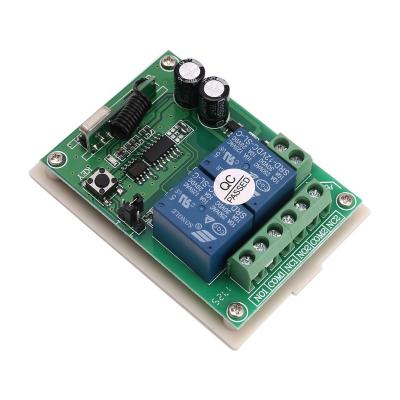 China New Universal DC 12V 2 Channel RF 433MHz Wireless Remote Control Switch Relay Receiver Module for sale