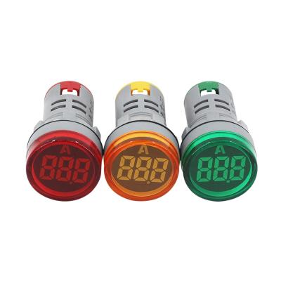 China Let A Lead Of Load Go Through Mini AC 100A LED Current Transformer Warning Light AC 0-100A Digital Ammeter Current Meter Appliance Crash Warning Light Panel control for sale