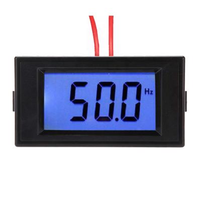 China AC 80-300V 10-199.9Hz Digital Frequency Meter Cymometer Frequency Monitor Tester Panel Measurement 3 Digits Backlight Blue LCD 76x39mm for sale