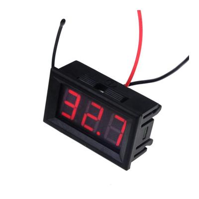 China 0.56 Inch Digital Thermometer Temperature Meter DC4.5V-28V LED Display Measure -30 To +70 (-30~+70C) For Motorcycle 46x27mm for sale