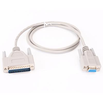 China Wholesale Factory Price Printer Customize Cable DB25 Male Connector D-Sub Male To DB9 Pin Female Printer Extension Data Cable for sale