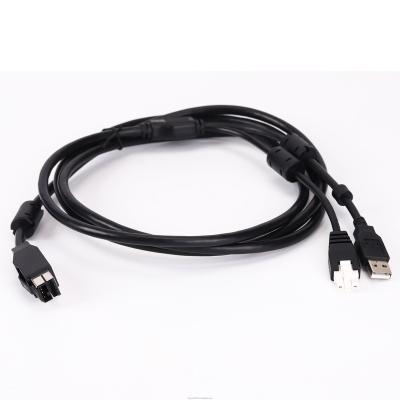 China POS equipment 5V 12V 24V poweredUSB to USB-B cable 5V poweredUSB and JST connector powered USB cable assembly for sale