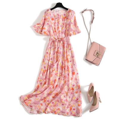 China Spring/summer 2023 and American new European anti-static women's casual dress temperament dress for sale