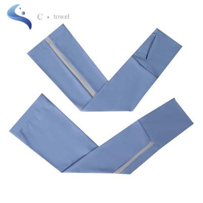 China Anti-UV Cool Arms Sleeves  straight stripe cooling sunscreen Sunblock Bicycle Cycling Arm Sleeves for sale