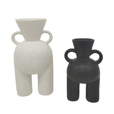 China Minimalist Ceramic Vases for Human Body Farmhouse Decorations Lady Butt Vase Modern Decor Body Vase Shaped Art Creative Decoration for sale