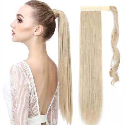 China Wholesale High Quality Silky Straight Wave Easy To Use Real Suction Brazilian High Quality Silk String Hair Remy Human Hair Ponytail for sale