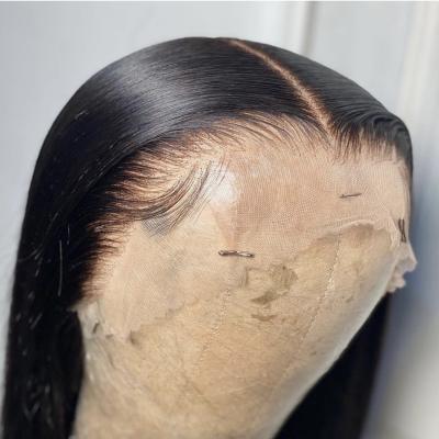 China Silky Straight Wave HD Super Thin Lace Frontal Closure Cuticle Aligned Swiss Seller Transparent HD Film Lace Frontal Transparent Thin Lace Closure for sale