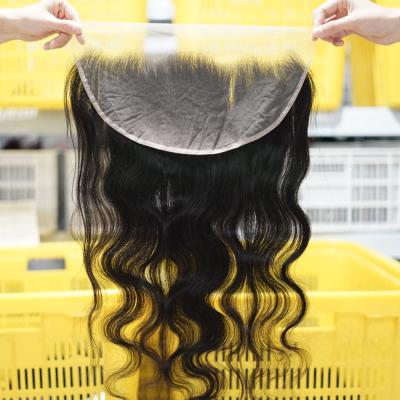 China Wholesale FB Undetectable Silky Straight Wave Lace Up Hd Headband, Virgin Hair 4x4 13x4 13x6 Lace Headband, Brazilian Human Body Wave Frontal Closure for sale