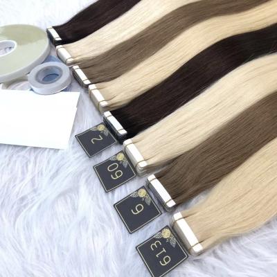 China Double Wave Silky Straight DraTape in Curly European Remy Injection Braiding Hair Extensionwn Hair Tape Hair Extensions for sale