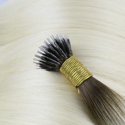 China Silky Straight Wholesale Nano Ring Hair Extensions 100% Nano Wave Ring Wire For Hair Extension for sale