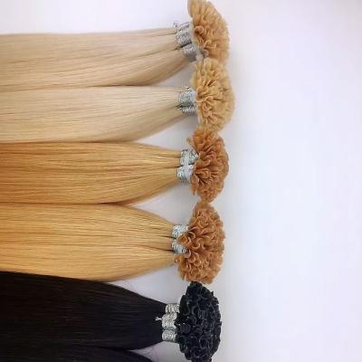 China Silky Straight Wave FB Customized Wholesale Russian Cuticle Aligned Hair Extensions U Tip 26