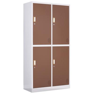 China Factory Price Employee Storage Adjustable Locker 4 Door (Other) Metal Steel Closet (Other) for sale