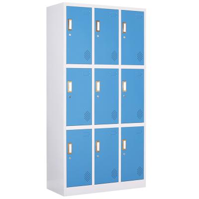 China Home Office School Home Office Design Storage Cabinet 6 Door Employees Metal Customized Locker for sale