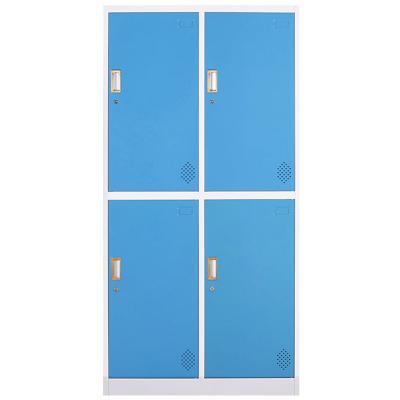 China Good Quality Adjustable 4 Door Metal Wardrobe Metal Locker (Other) (Other) Steel Locker for sale