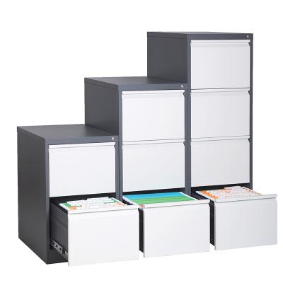 China Foldable Metal Filing Cabinet 4 Drawer Foldable Steel Filing Cabinet Vertical Filing Cabinet A4 Height for sale