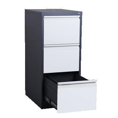 China 3 Drawer Collapsible Foldable Cold Rolled Steel File Cabinet with Safe Lock ODM&OEM Design for sale