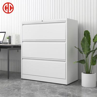 China A4 Drawer , FC Steel Wide Side 3 Drawer Knockout Vertical Filing Cabinets Vertical File Cabinet for sale