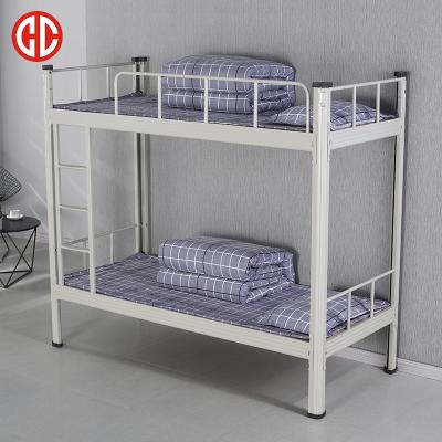 China Modern Design Metal Bunk Bed Dormitory Easy Assembled Beds With Double Set for sale