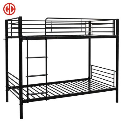 China Modern Hot Sale Modern Double Bed Metal Frame Bunk Bed Twin Size For Student for sale