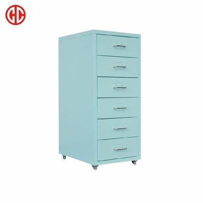 China 6 Drawer Metal Adjustable Lockable Office Filing Cabinet Movable Pedestal (Other) Furniture (Other) for sale