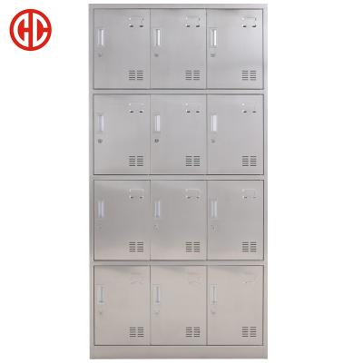 China (Other) Factory Supplier Adjustable Metal Locker 12 Door Stainless Steel Locker With Lock for sale