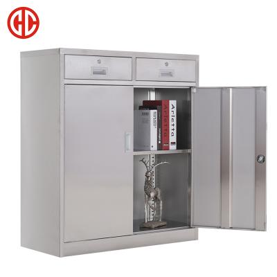 China (Other) Best Selling 201 Stainless Steel Adjustable Cabinet Metal Storage Cabinet With 2 Drawer for sale