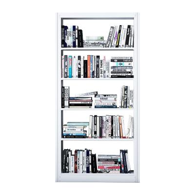 China Hot Sale Home Furniture Hardware Adjustable Metal Steel Rack Children (Others) Book Shelves With 5 Layers for sale