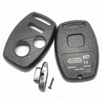 China Car Key Shell 3 Buttons Key Shell Without Key Blade Without Chip Place For Honda NEW Car Key Case for sale