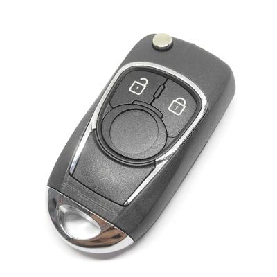 China Car key shell 2 buttons chevrolet flip key shell hu100 blade car key shell for sale