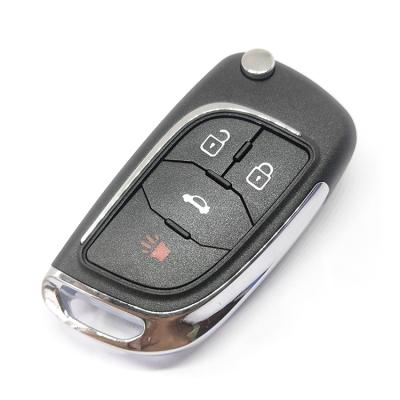 China Car Key Shell Modified Flip Key 4 Buttons Blade Hu100 For Chevrolet Key Shell Remote Key for sale