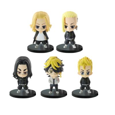 China Modern 10CM Character 4-9pcs Model Tokyo Revengers Anime Action Numbers Set for sale