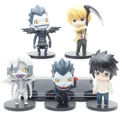 China Modern 5 Pieces Ryuuku Death Note Action Number Model PVC Character Set Toy Gifts for sale