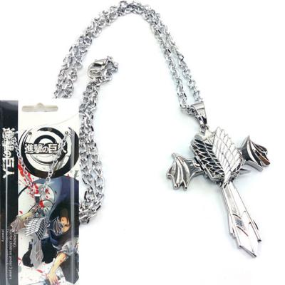 China High Quality Anime Accessories Series Death Note Attack On Titan One Piece Necklace With Box for sale