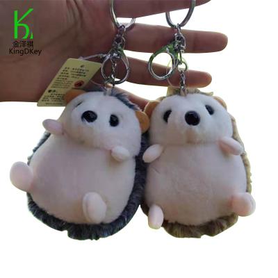 China Plush Toy Simulation Plush Hedgehog Keychain School Bag Pendant for sale