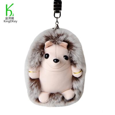 China Wholesale Cute Plush Hedgehog Plush Toy Factory Key Chain Toys Backpack Accessories for sale